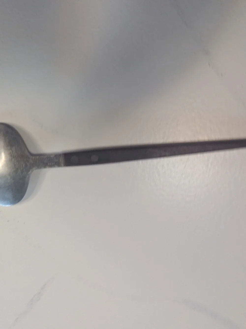 Nevco Mod Retro MCM Serving Spoon 1960s Wood Handle Spoon Japan Stainless